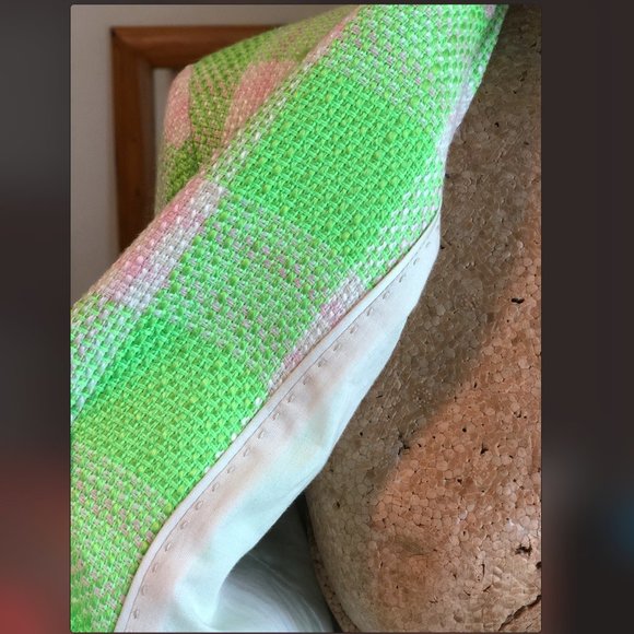 Mango neon tweed checkered blazer - Picture 6 of 11